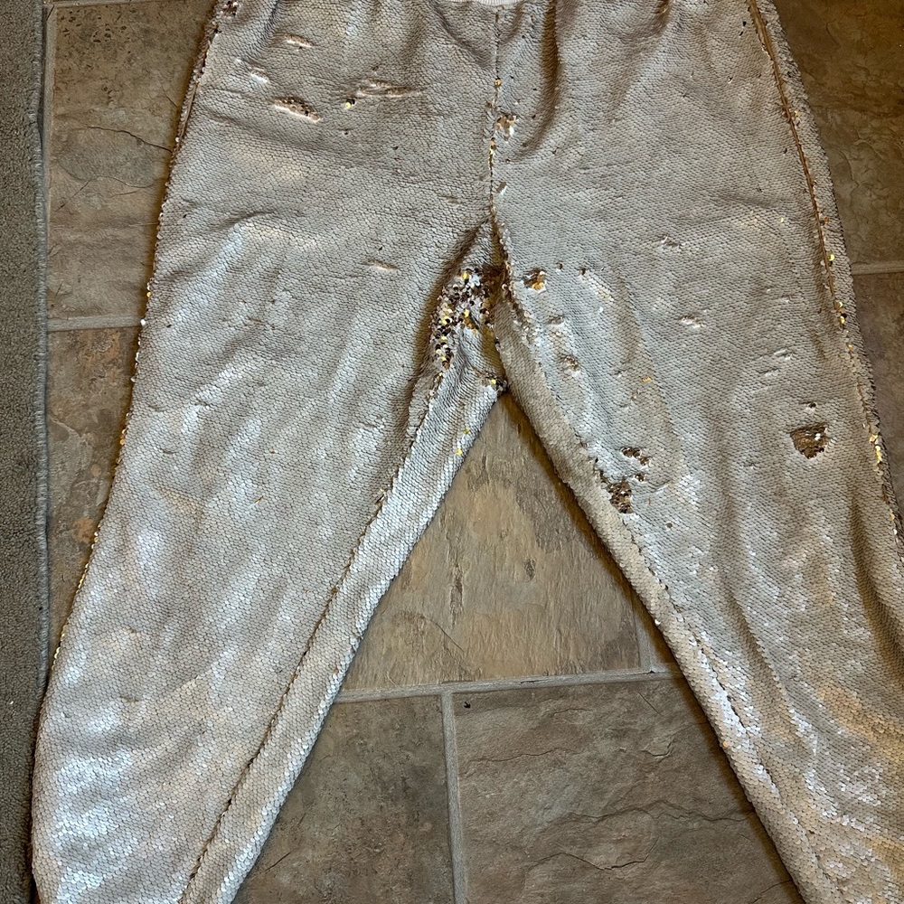 Xl Anthropology sequin joggers